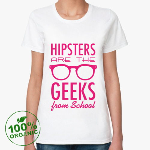 Женская футболка из органик-хлопка 'Hipsters'