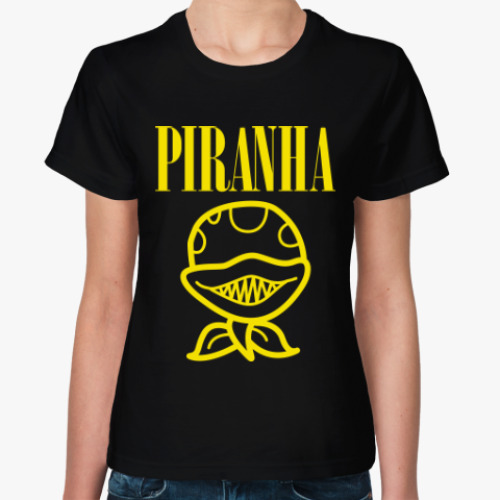 Женская футболка Пиранья