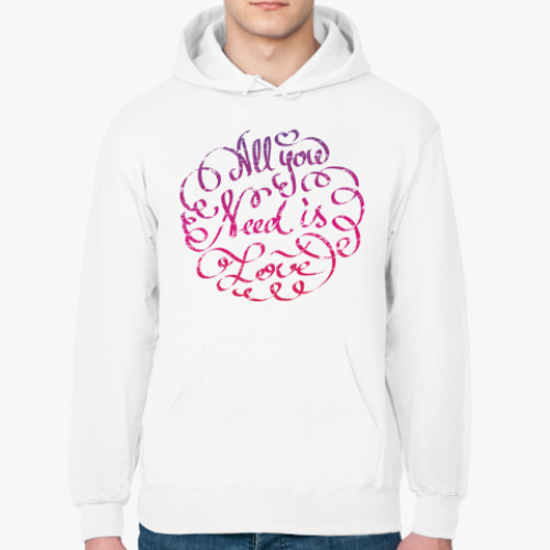Толстовка худи All you need is love