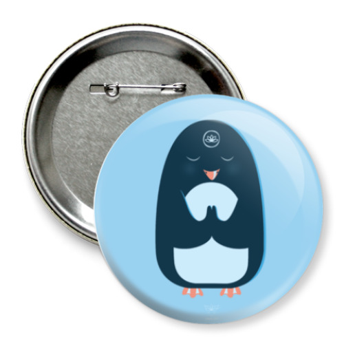 Значок 75мм Animal Zen: P is for Penguin