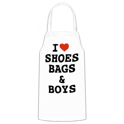 Фартук I Love Shoes, Bags & Boys
