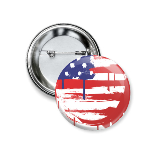 Значок 37мм Американский флаг