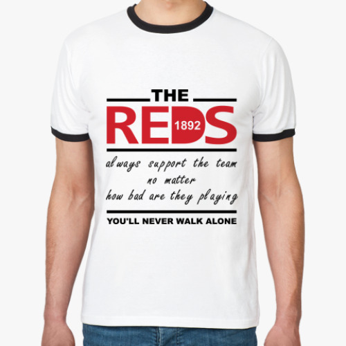 Футболка Ringer-T  The Reds