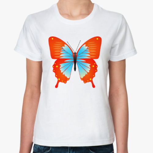 Классическая футболка Бабочка счастья