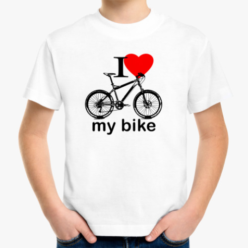 Детская футболка I love my bike