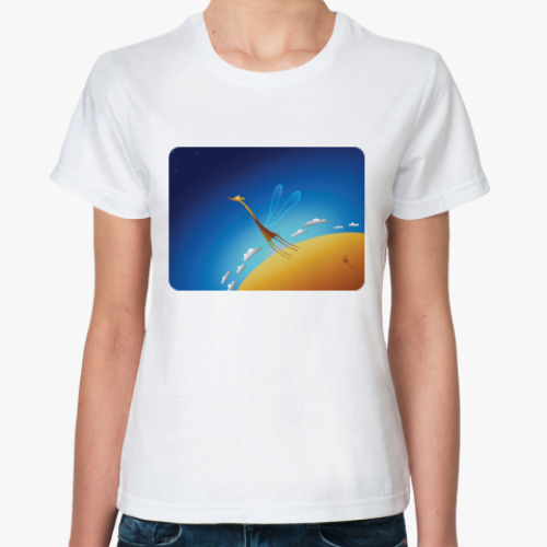Классическая футболка Летающий Жираф