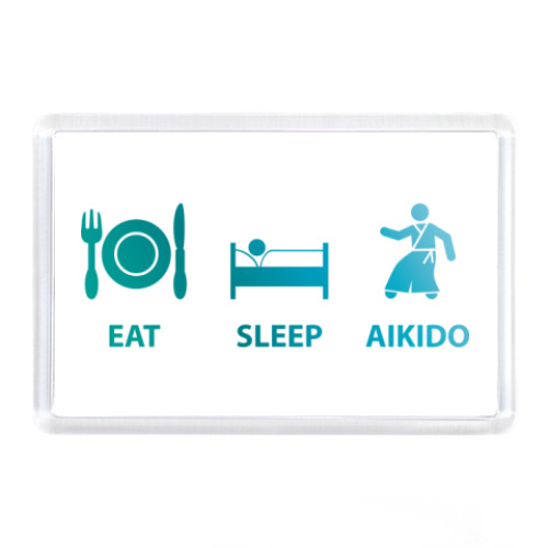 Магнит  Eat, sleep, aikido