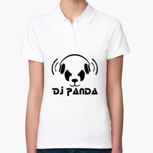Женская рубашка поло (печать) Panda