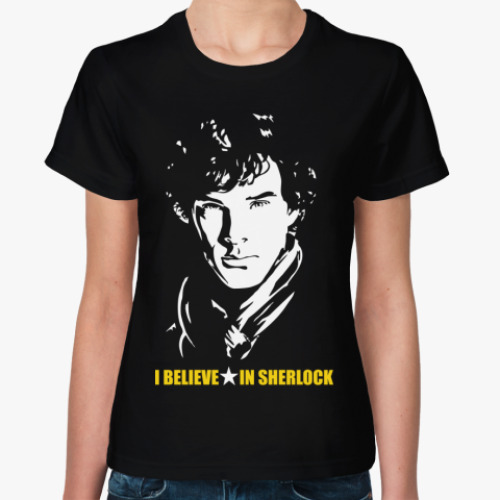Женская футболка Шерлок(Sherlock)