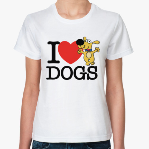 Классическая футболка Люблю Собак