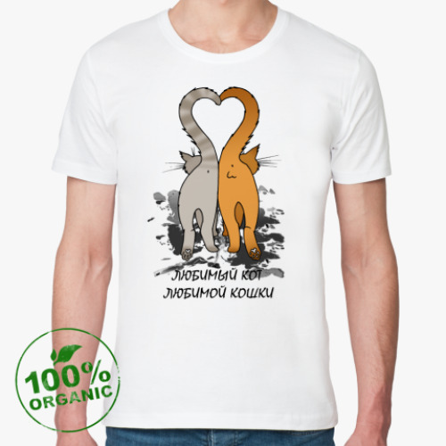 Футболка из органик-хлопка Коты