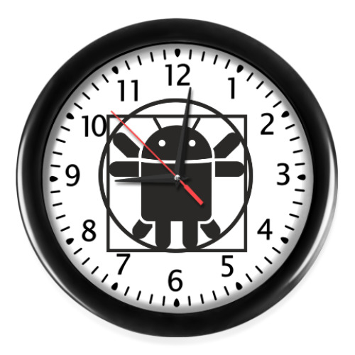 Настенные часы Андроид давинчи