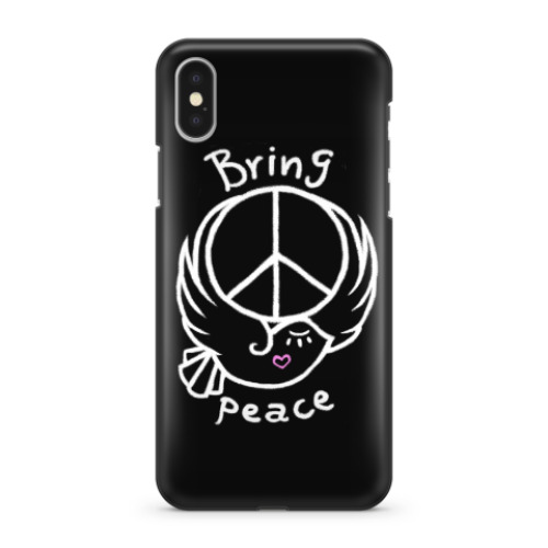 Чехол для iPhone X Приносите мир
