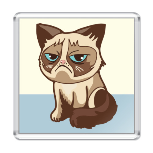 Магнит Угрюмый кот Тард - Grumpy Cat