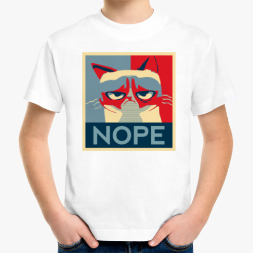 Детская футболка Grumpy cat - NOPE