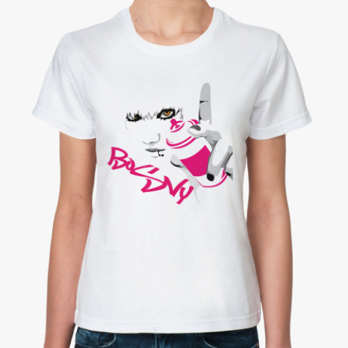 Классическая футболка Девушка с баллоном