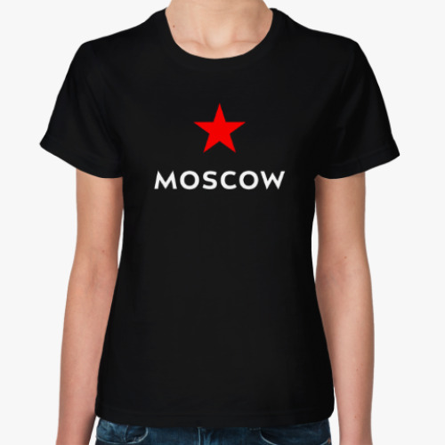 Женская футболка логотип Москвы