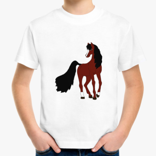 Детская футболка Лошадь