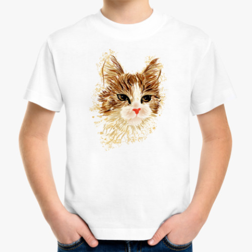 Детская футболка Серьёзный Кот