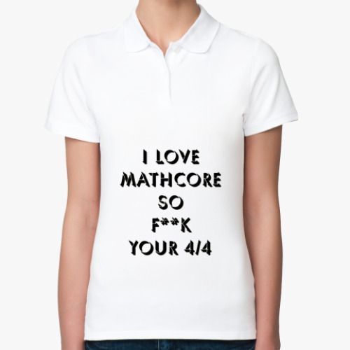 Женская рубашка поло Mathcore