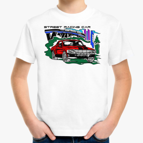 Детская футболка Street racing car