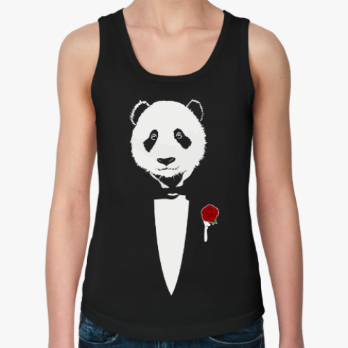 Женская майка Panda Godfather