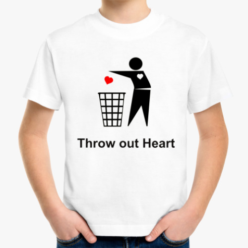 Детская футболка Throw out Heart