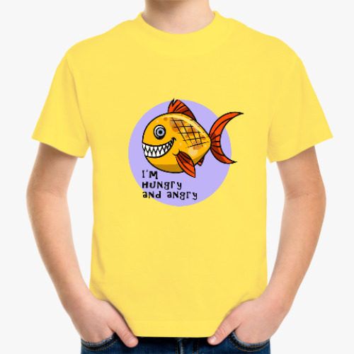 Детская футболка золотая рыбка