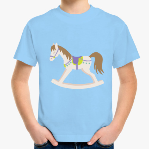 Детская футболка Lovely rocking horse/ Милая лошадка-качалка