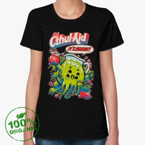 Женская футболка из органик-хлопка Ктулху Cthul-Aid