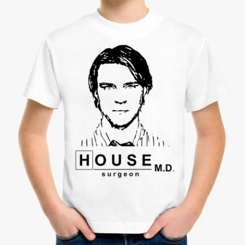 Детская футболка House m.d. Robert Chase