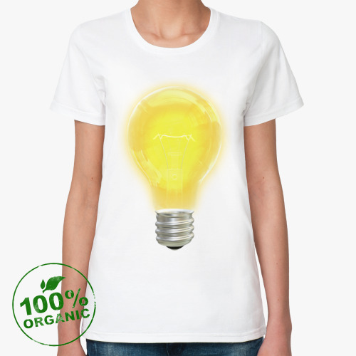 Женская футболка из органик-хлопка Отличная идея
