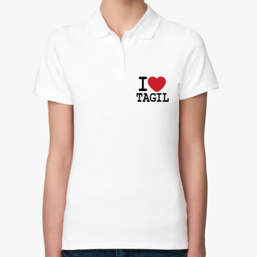 Женская рубашка поло I Love Tagil
