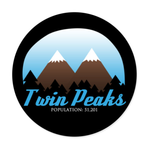 Виниловые наклейки Сериал Твин Пикс Twin Peaks