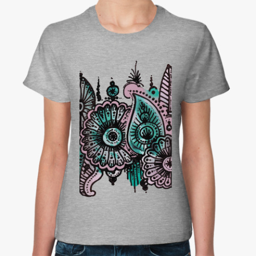 Женская футболка Ракушки со дна моря
