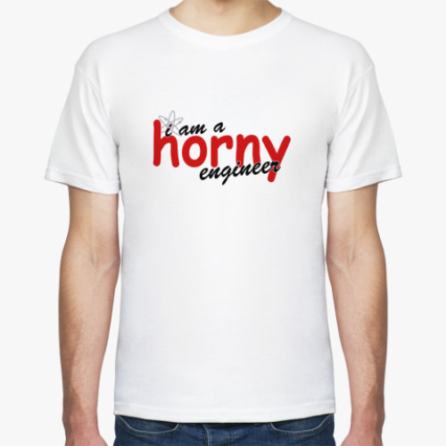 Футболка 'horny engineer'
