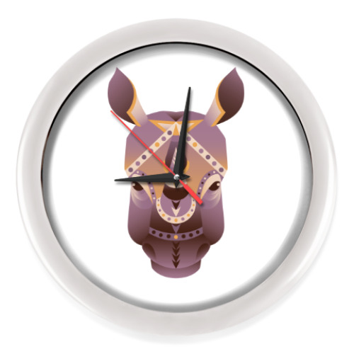 Настенные часы Геометрический носорог