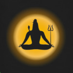 Махадева Шива медитирующий в Гималаях
