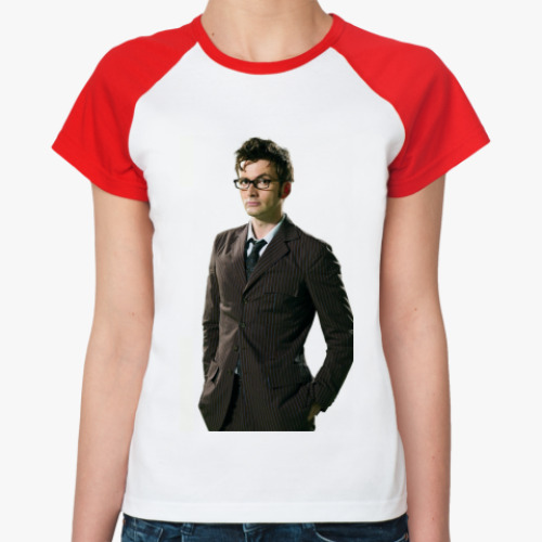 Женская футболка реглан David Tennant