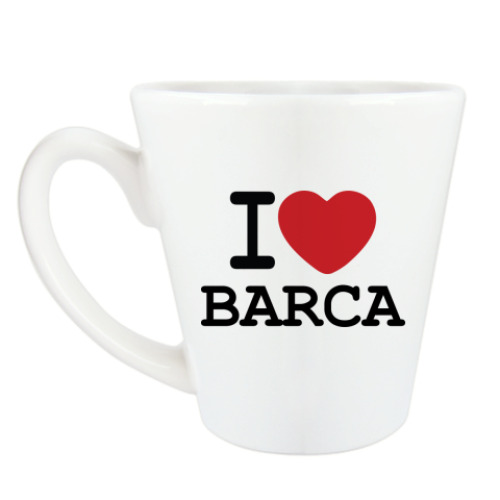 Чашка Латте I Love Barca