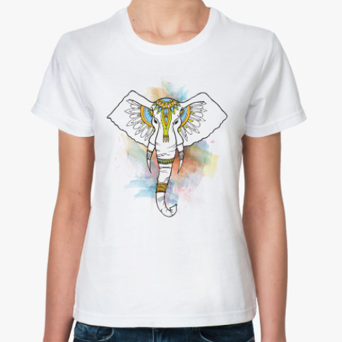 Классическая футболка Индийский слон