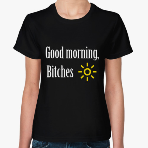 Женская футболка Good morning