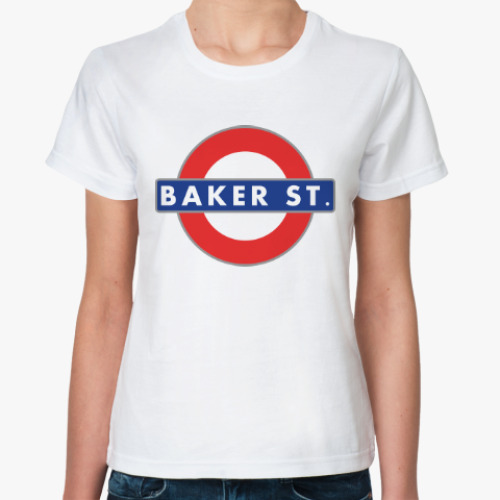 Классическая футболка Бейкер-стрит (Шерлок)