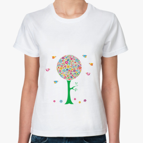 Классическая футболка Красочное дерево