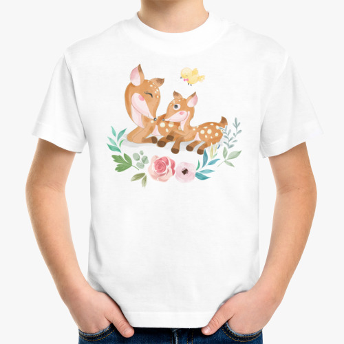 Детская футболка оленята