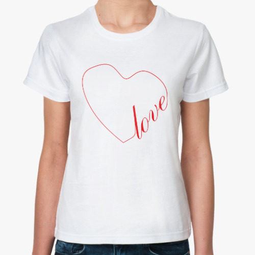Классическая футболка Любовь (love)