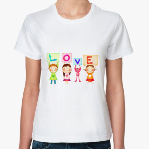 Классическая футболка   Любовь