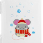 Мышь со снежинками