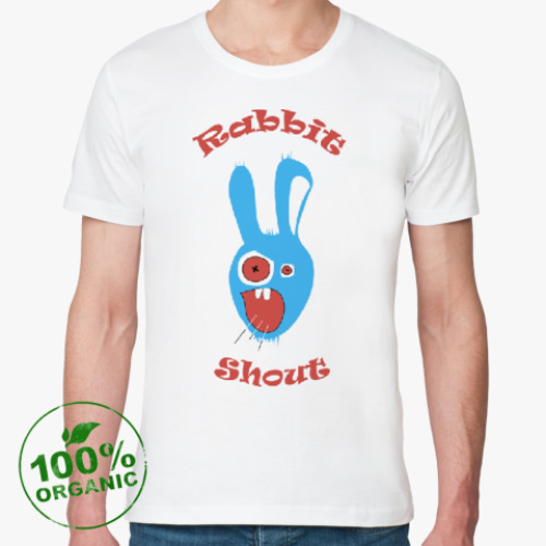 Футболка из органик-хлопка Rabbit_shout