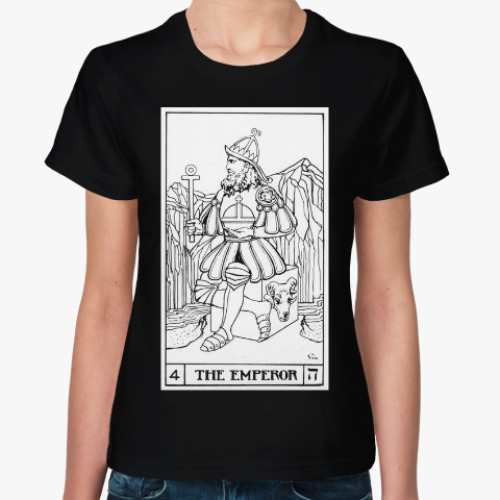 Женская футболка Карта таро император